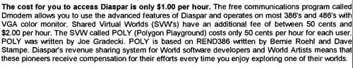 Diaspar Pricing